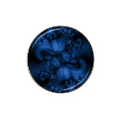 Dark Blue Abstract Pattern Hat Clip Ball Marker (4 Pack) by SpinnyChairDesigns