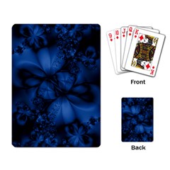 Dark Blue Abstract Pattern Playing Cards Single Design (rectangle) by SpinnyChairDesigns