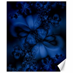 Dark Blue Abstract Pattern Canvas 20  X 24  by SpinnyChairDesigns