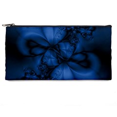 Dark Blue Abstract Pattern Pencil Case by SpinnyChairDesigns