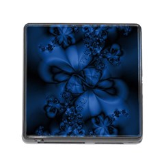 Dark Blue Abstract Pattern Memory Card Reader (square 5 Slot) by SpinnyChairDesigns