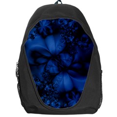 Dark Blue Abstract Pattern Backpack Bag by SpinnyChairDesigns