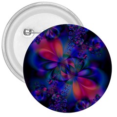 Abstract Floral Art Print 3  Buttons by SpinnyChairDesigns