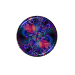 Abstract Floral Art Print Hat Clip Ball Marker (10 Pack) by SpinnyChairDesigns