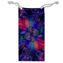 Abstract Floral Art Print Jewelry Bag by SpinnyChairDesigns