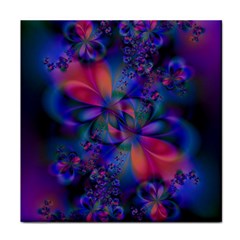 Abstract Floral Art Print Face Towel by SpinnyChairDesigns