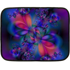 Abstract Floral Art Print Fleece Blanket (mini) by SpinnyChairDesigns