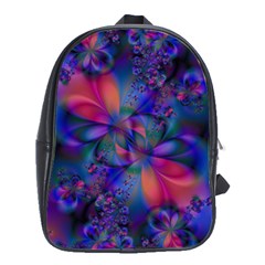 Abstract Floral Art Print School Bag (large) by SpinnyChairDesigns