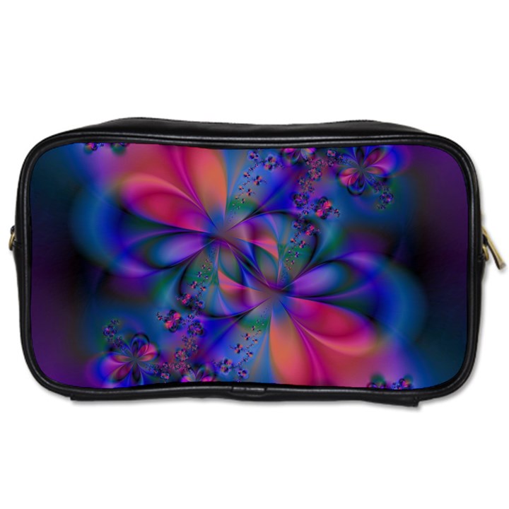 Abstract Floral Art Print Toiletries Bag (Two Sides)