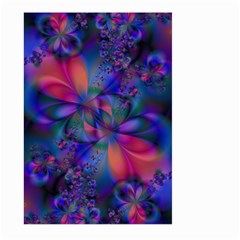 Abstract Floral Art Print Large Garden Flag (two Sides) by SpinnyChairDesigns