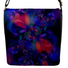 Abstract Floral Art Print Flap Closure Messenger Bag (s) by SpinnyChairDesigns