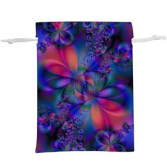 Abstract Floral Art Print  Lightweight Drawstring Pouch (xl) by SpinnyChairDesigns