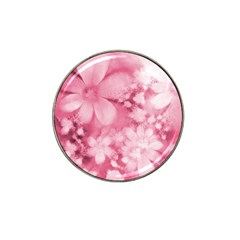 Blush Pink Watercolor Flowers Hat Clip Ball Marker (10 Pack) by SpinnyChairDesigns