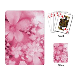 Blush Pink Watercolor Flowers Playing Cards Single Design (rectangle) by SpinnyChairDesigns