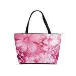 Blush Pink Watercolor Flowers Classic Shoulder Handbag Front