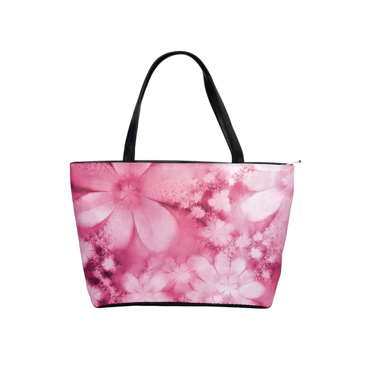 Blush Pink Watercolor Flowers Classic Shoulder Handbag