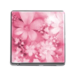 Blush Pink Watercolor Flowers Memory Card Reader (square 5 Slot) by SpinnyChairDesigns