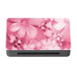 Blush Pink Watercolor Flowers Memory Card Reader with CF Front