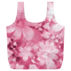 Blush Pink Watercolor Flowers Full Print Recycle Bag (xxl) by SpinnyChairDesigns