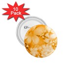 Saffron Yellow Watercolor Floral Print 1.75  Buttons (10 pack) Front