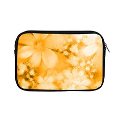 Saffron Yellow Watercolor Floral Print Apple Ipad Mini Zipper Cases by SpinnyChairDesigns