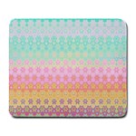 Boho Retro Pastel Floral Pattern Large Mousepads Front