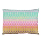 Boho Retro Pastel Floral Pattern Pillow Case 26.62 x18.9  Pillow Case