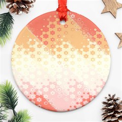 Abstract Floral Print Ornament (round) by SpinnyChairDesigns