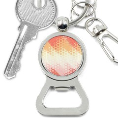 Abstract Floral Print Bottle Opener Key Chain by SpinnyChairDesigns