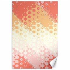 Abstract Floral Print Canvas 20  X 30  by SpinnyChairDesigns