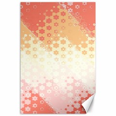 Abstract Floral Print Canvas 24  X 36  by SpinnyChairDesigns