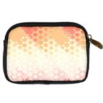 Abstract Floral Print Digital Camera Leather Case Back