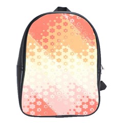 Abstract Floral Print School Bag (large) by SpinnyChairDesigns