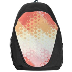 Abstract Floral Print Backpack Bag by SpinnyChairDesigns