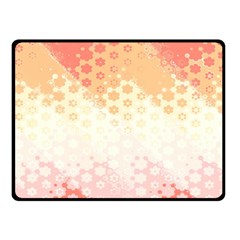 Abstract Floral Print Double Sided Fleece Blanket (small)  by SpinnyChairDesigns