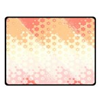 Abstract Floral Print Double Sided Fleece Blanket (Small)  45 x34  Blanket Back