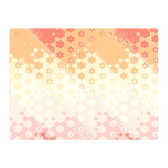 Abstract Floral Print Double Sided Flano Blanket (mini)  by SpinnyChairDesigns