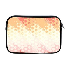 Abstract Floral Print Apple Macbook Pro 17  Zipper Case by SpinnyChairDesigns