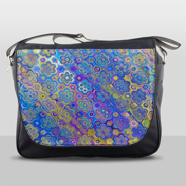 Boho Retro Wildflower Print Messenger Bag