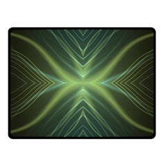 Abstract Green Stripes Fleece Blanket (small) by SpinnyChairDesigns