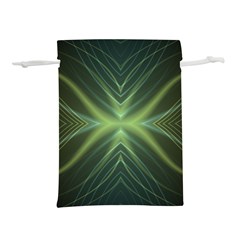 Abstract Green Stripes Lightweight Drawstring Pouch (s) by SpinnyChairDesigns