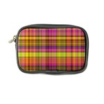 Pink Yellow Madras Plaid Coin Purse Front