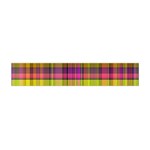 Pink Yellow Madras Plaid Flano Scarf (Mini) Front