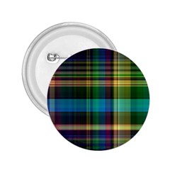 Colorful Madras Plaid 2 25  Buttons by SpinnyChairDesigns