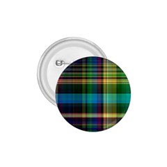 Colorful Madras Plaid 1 75  Buttons by SpinnyChairDesigns