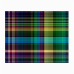 Colorful Madras Plaid Small Glasses Cloth by SpinnyChairDesigns