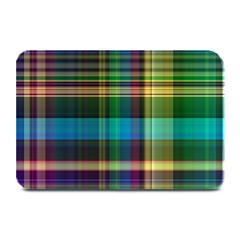 Colorful Madras Plaid Plate Mats by SpinnyChairDesigns