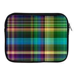 Colorful Madras Plaid Apple Ipad 2/3/4 Zipper Cases