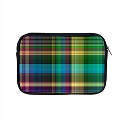 Colorful Madras Plaid Apple Macbook Pro 15  Zipper Case by SpinnyChairDesigns