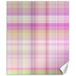 Pink Madras Plaid Canvas 20  x 24  19.57 x23.15  Canvas - 1